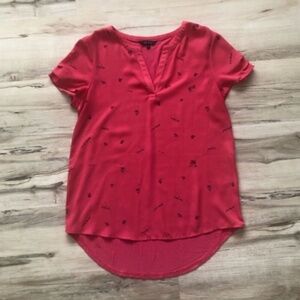 LA DOLCE VITA Women's Red Short Sleeve Top